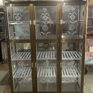 tủ đựng chén bát nhôm kính