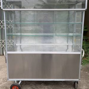 xe bán hàng nhôm kính